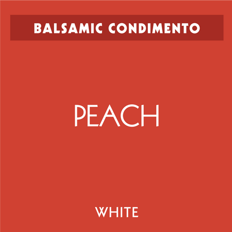 Peach White Balsamic Condimento